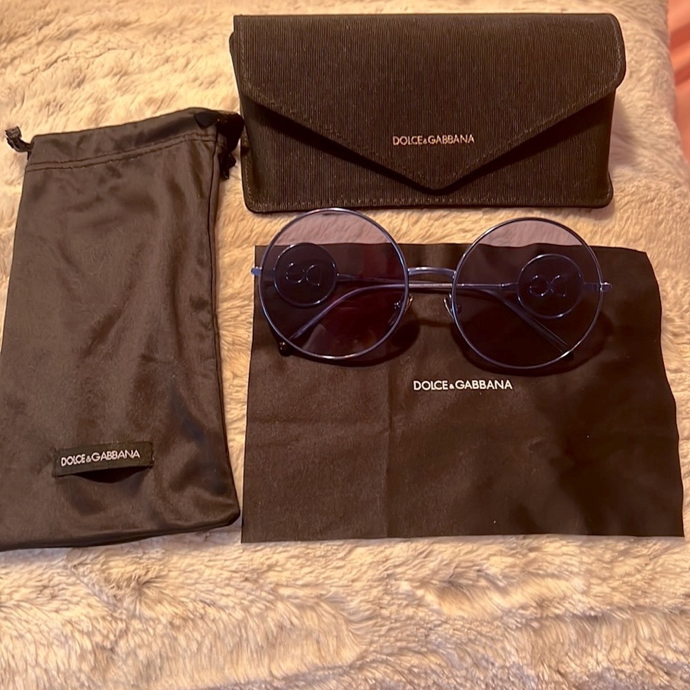 Dolce & Gabbana blue sunglasses